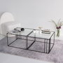 Hanah Home Mesa de Centro Outline - Negro